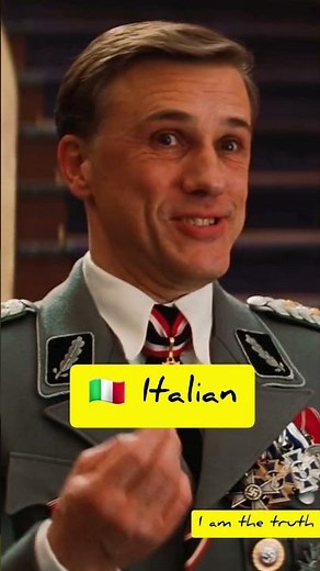 christoph waltz speak different languages 🤯 #youtubeshorts #movie #film #shorts