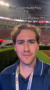 3.4K views · 398 reactions | Georgia beat Austin Peay 28-6. Georgia had a sloppy game. The kickoff time was moved up. There was a weather delay. Ryan’s Rapid Reaction: #dawgpost #ryankerley #ugafootball #georgiafootball #rapidreaction | The Dawg Post | Facebook