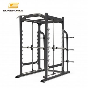 Sunsforce Wholesale Best Price Multi-Functional Gym Equipment Trainer Smith Machine with Weight Stack