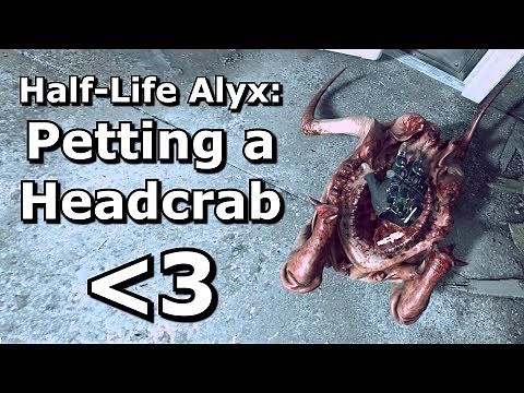 Half-Life Alyx: Trapping a headcrab in a bucket?