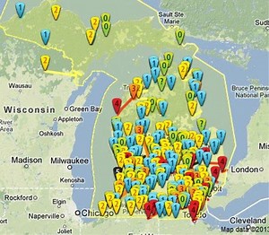 Chicas En Bay City Mi Zip Code Map