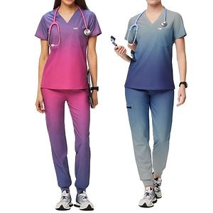 [Hot Item] Medical Uniforms Soft Women Nurse Jogger Scrub Uniforms Sets