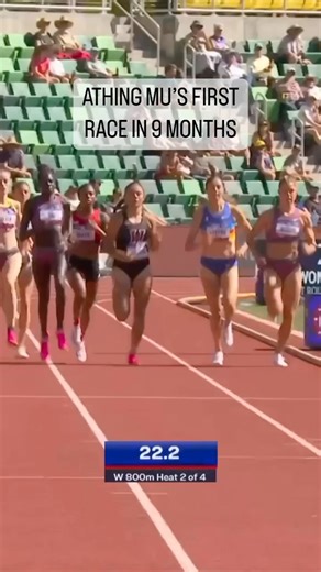 Athing Mu advances in the 800m in her first race since breaking the American record last September. #TrackFieldTrials24 | NBC Sports