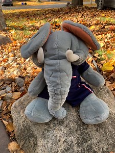 Vintage 1985 Ganzbros Grey Gray Elephant Trunkit Wrinkles TM Elephant Hand Puppet 18" Blue Track Suite - No Neck Tag - Etsy