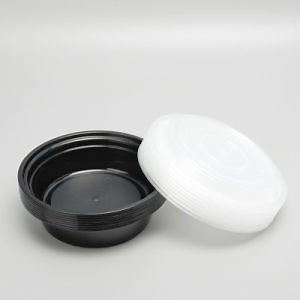[Hot Item] Disposable Lunch Box Square Snack Box Take-out Container Packaged Circle Soup Bowl PP Food Container with Lid Transparent