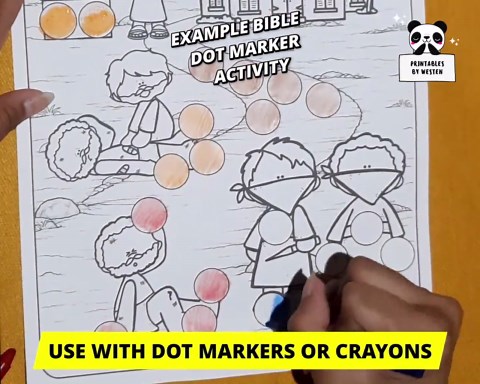Death and Resurrection of Lazarus Bible Dot Marker Activity | John 11:43 Jesus Raises Lazarus Craft for Kids | Sunday School Coloring - Etsy UK