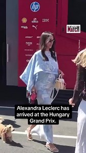 Alexandra Leclerc arrives at Hungary Grand Prix — Photos & Details