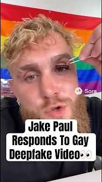 Jake Paul Responds To Gay Deepfake Video #shorts #jakepaul #jakepaulai