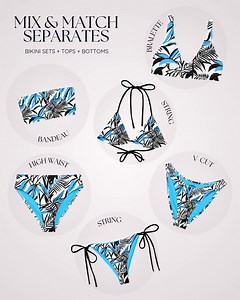 Matching Couples Swimsuits: Abstract Tropical Print - Honeymoon Bathing Suits - Etsy
