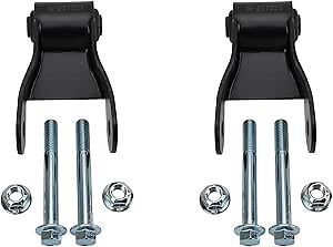 TRQ Rear Rearward Leaf Spring Shackle Compatible with 2015-2019 Chevrolet 2015-2019 GMC