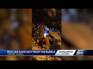 Florida man recounts finding boy stuck in rubble of partial building collapse