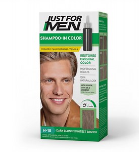 Just For Men Shampoo-in Hair Dye for Men, H-15 Dark Blond/Lightest Brown
