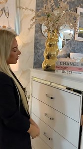 Elevate your interior 2025 with our stunning white light up bed and mirror with matching luxury bedroom drawers and tall boy 💫 Call in our team is waiting to show you around | Exclusive designs castlecourt