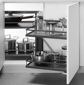 [Hot Item] Magic Corner Pull out Wire Rack Kitchenware Organizer