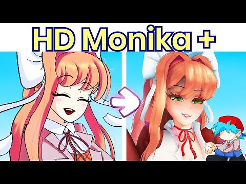Friday Night Funkin': VS Monika HD Full Week [Rebooted/Uncensored/HARD] - FNF X DDLC Mod