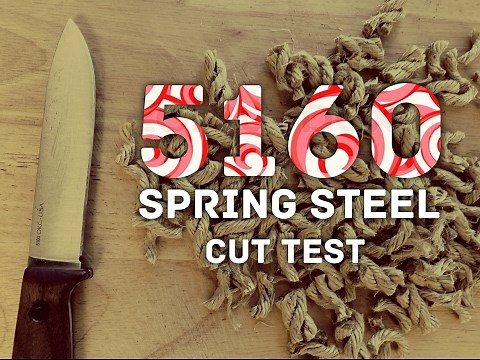 Edge Retention Test! 5160 spring steel on Ontario Bushcraft Field Knife