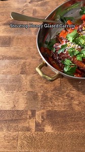 Cooked or raw carrots? These stovetop honey-glazed carrots are the perfect side dish! They are sweet, garlicky, cheesy, and zesty. These carrots pair well with many recipes! 🥕 You can find the full recipe on my blog: https://biteswithbri.com/glazed-stovetop-carrots/ | Bites with Bri
