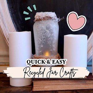 51K views · 615 reactions | Upcycling Jars Into Stunning DIY Crafts! | Ashleigh Lauren | Facebook