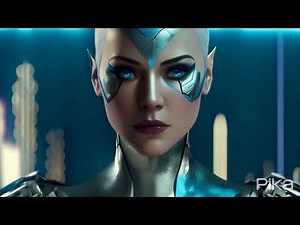 🌌🤖 The Cyborg Enigma: Unveiling the Mysterious Beauty of a Biological Female Woman in Close-Up! 👁️✨