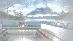 Hyakka Ryouran Samurai Bride — Special 1 [BD] — Juubei Musashi Sasuke in Bath