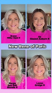 The new RENE OF PARIS launch is HERE! 4 New low density styles with an incredible lace front, and a very comfortable cap, these are all incredibly realistic and come in a number of colors. Go to www.chiquel.com and search for your fave. For a limited time save 35% with the code Denise35. Tell me below which one is your favorite! I'm having trouble choosing they are all so good! #reneofparis #newhairwhodis #wigoftheday #heatfriendlywig #hairlosssolution | Hey Wig Sister