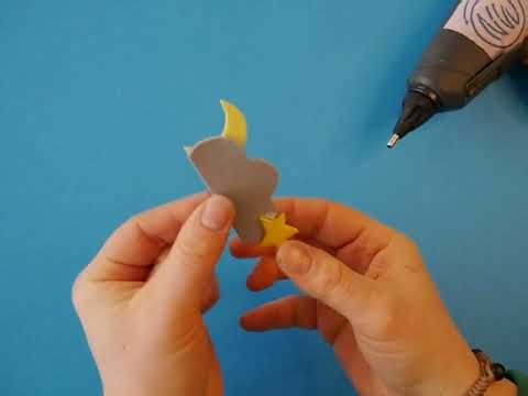 Einfach & Süß: Mond, Stern & Wolken Haarspange selber basteln (DIY für Anfänger!)