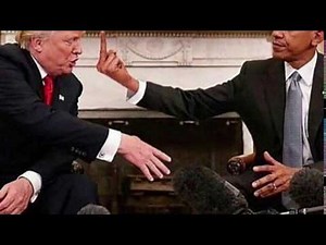 Obama stick the middle finger at Trunp