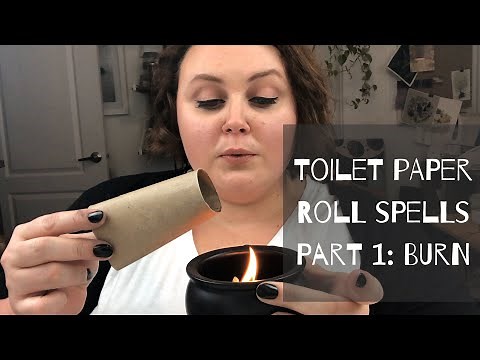 BURN IT | Toilet Paper Roll Spells Part 1| Witchcraft | Releasing Spells | Full Moon