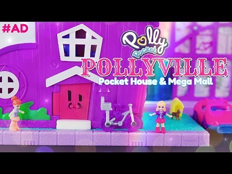 Polly Pocket Pollyville Pocket House & Mega Mall