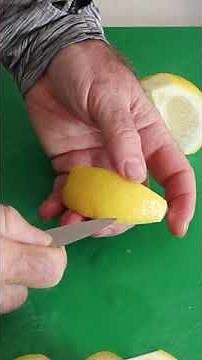 How To Cut Lemon Wedges Garnish