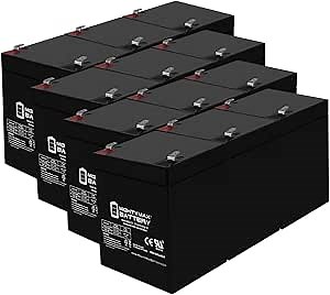 Mighty Max Battery 12V 5AH SLA Battery Replacement for ADI Ademco 467-12 Pack