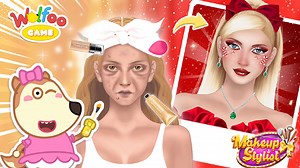 4.8K views · 26 reactions | Dive into the glamorous world of "Makeup Stylist"  Whether you're a makeup artist or not, this game offers endless creativity for adults and teens alike. 殺 Master the art of makeup on s and become a makeup stylist. Ready to showcase your skills? 珞 Play now and let your makeup magic speak! (link in comment) #wolfoo #kidsgame | Wolfoo Kids Cartoon | Facebook