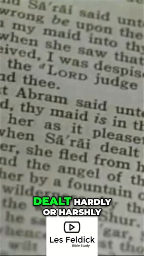 Explore the biblical narrative of Abram, Sarai, and Hagar! We delve into the story of Abram passing responsibility, Sarai's actions, and Hagar's flight. Witness the drama unfold in this compelling biblical analysis. Tune in to learn more! #BibleStory #Abram #Sarai #Hagar #BiblicalNarrative #OldTestament #FaithJourney #ReligiousStudies #AncientHistory #Christianity | Les Feldick Bible Study