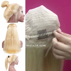 Wow! So bomb blonde wig super silk and soft‼️#mslula silky straight...
