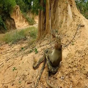 1M views · 107 reactions | Wow! Monkey vs Snake Real Fight  | Lahfa | Facebook