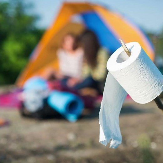 How to Set Up a Tarp Privacy Screen for a Campsite Shower or Toilet