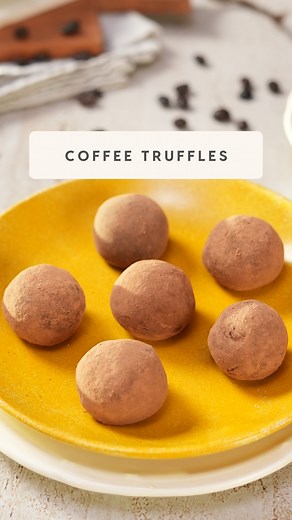 Coffee Truffles are irresistible, make a big batch else be in trouble! #SanjeevKapoor #SanjeevKapoorKhazana #CoffeeTruffles #Coffee #Truffle #Dessert #Coffeelovers #sweetTreats #Homemadedessert #Treats #EasyRecipes | Sanjeev Kapoor