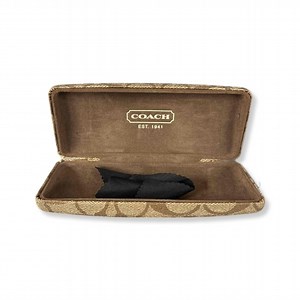 Coach Signature Logo Canvas sunglasses case and cloth