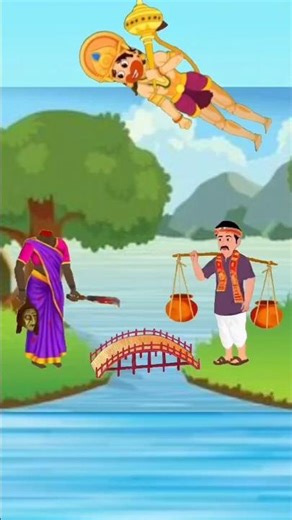 कावड़ लेकर 🚩🔱जा रहे शिव #भक्तों को बचाया #हनुमान जी ने #bhakti #youtubeshorts #viralvideo