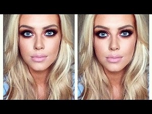 ♡Cranberry Smokey Eye with Nude Lips♡