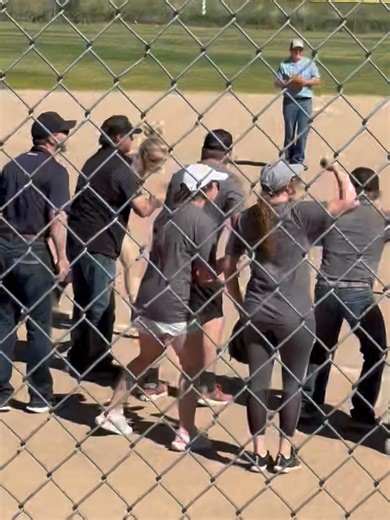 NIRA National Student President, Jessica Stevens, sliding into home plate winning the foot race around the bases for the tie breaker in game one of the #CNFR2024 Softball Tournament today 🤠⚾️ | National Intercollegiate Rodeo Association