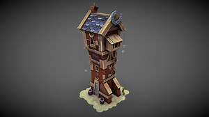 Moon House - 3D model by Doctor3D (@aramusg)