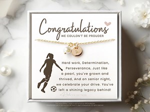 Female Soccer Senior Night Gift - Personalized Soccer Necklace - Soccer Graduation Gift for Girl - Player Gifts - Gifts for Soccer Seniors - Etsy