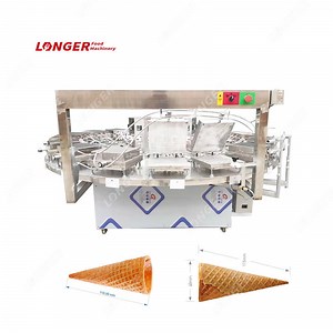 [Hot Item] 28kw Industrial Waffle Ice Cream Cone Maker Waffle Cone Forming Machine