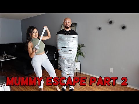 MUMMY DUCT TAPE ESCAPE CHALLENGE! *PART 2*