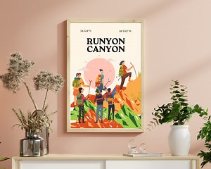 Runyon Canyon Los Angeles Hollywood Hills Digital Wandbild | Wanddeko | Drucke & Poster - Etsy.de