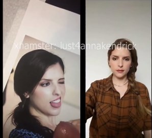 Anna Kendrick reacts to my cum tribute of her