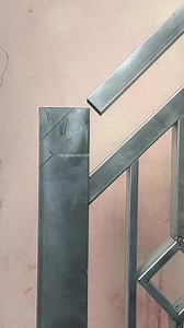 How to cut the corners of a stair handrail. #welding #welder #metalwork #joinning #fyp #fabrication | Iding Welder