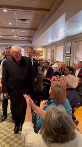 7K views · 678 reactions | President Trump speaks with patrons in Machine Shed restaurant in Iowa  | Eric Deters Media | Facebook