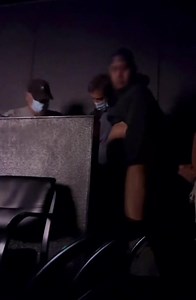 Horny daddies cruising in an adult theater